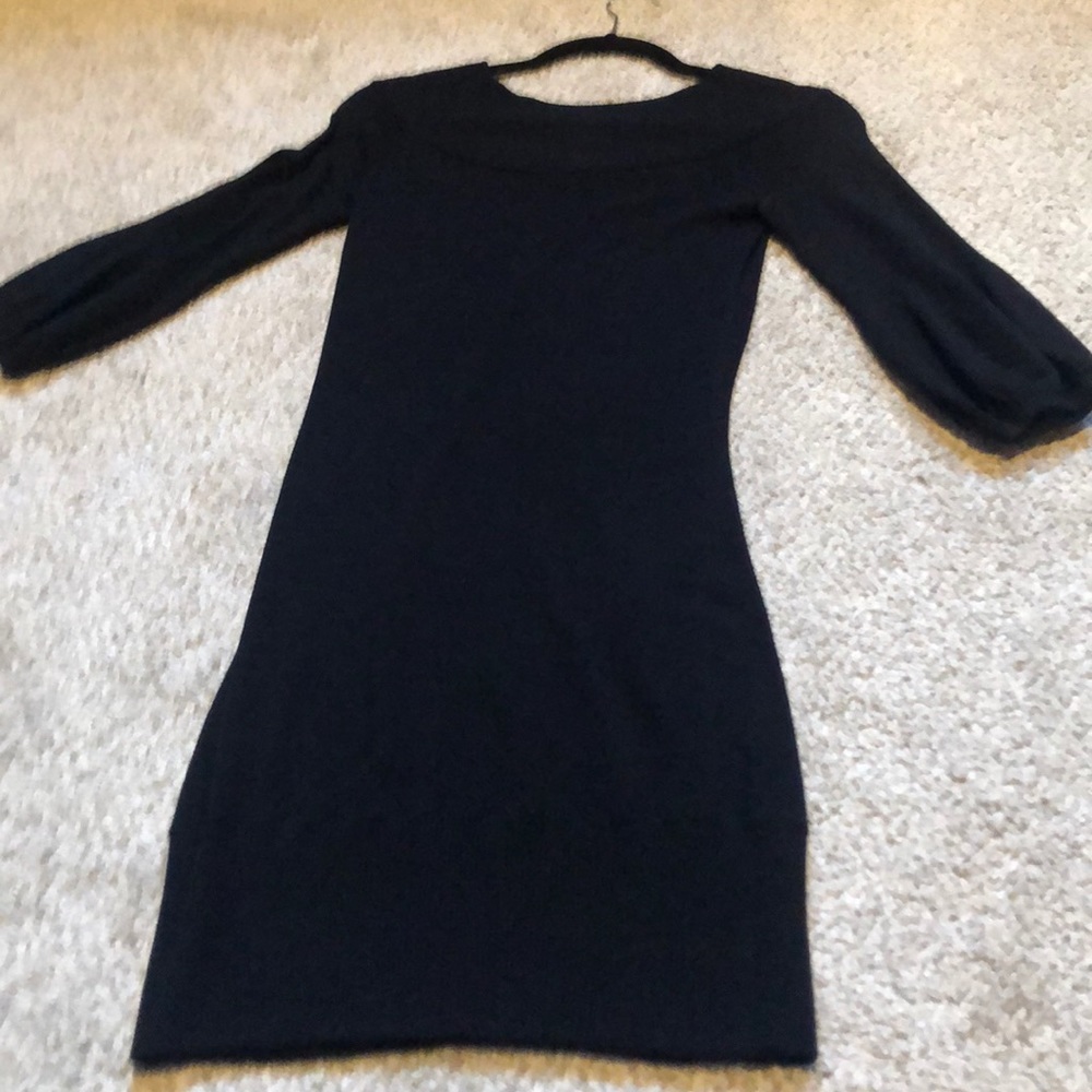 Black sweater dress